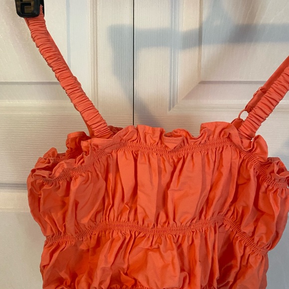 Levi’s lime green and coral short-sleeved cropped shirts sz s - Picture 4 of 6